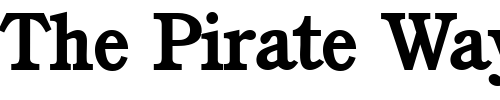 Font : CushingNova-Bold Custom Text : The Pirate Way Test your own text here Click to download or to view this font on a tshirt that can be custom printed in Bali