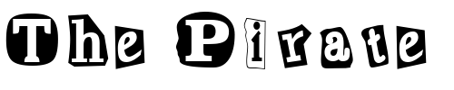 Font : Cut-n-Paste-Regular Custom Text : The Pirate Way Test your own text here Click to download or to view this font on a tshirt that can be custom printed in Bali