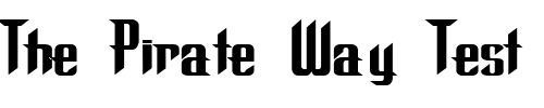 Font : CuteEnvy127-Regular-ttext Custom Text : The Pirate Way Test your own text here Click to download or to view this font on a tshirt that can be custom printed in Bali