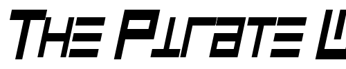 Font : CyberspeakCondensed-Oblique Custom Text : The Pirate Way Test your own text here Click to download or to view this font on a tshirt that can be custom printed in Bali