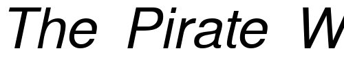 Font : CyrillicEnglishSansSSK-Italic Custom Text : The Pirate Way Test your own text here Click to download or to view this font on a tshirt that can be custom printed in Bali