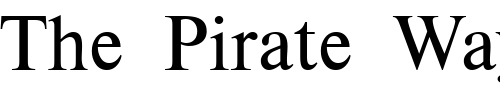 Font : CyrillicEnglishTimesSSK Custom Text : The Pirate Way Test your own text here Click to download or to view this font on a tshirt that can be custom printed in Bali