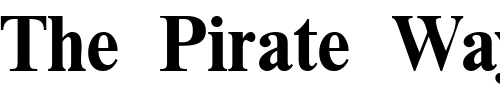 Font : CyrillicEnglishTimesSSK-Bold Custom Text : The Pirate Way Test your own text here Click to download or to view this font on a tshirt that can be custom printed in Bali