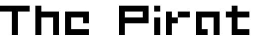 Font : D3-Littlebitmapism-Suquare Custom Text : The Pirate Way Test your own text here Click to download or to view this font on a tshirt that can be custom printed in Bali