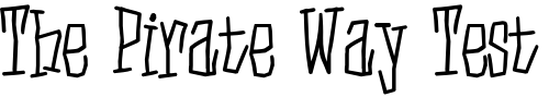 Font : D3-Skullism-Alphabet Custom Text : The Pirate Way Test your own text here Click to download or to view this font on a tshirt that can be custom printed in Bali