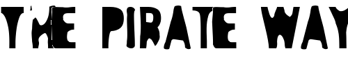 Font : D44Caps-Only Custom Text : The Pirate Way Test your own text here Click to download or to view this font on a tshirt that can be custom printed in Bali