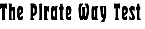 Font : DG_Herold Custom Text : The Pirate Way Test your own text here Click to download or to view this font on a tshirt that can be custom printed in Bali