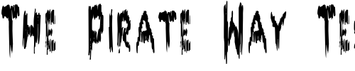 Font : DOKTOR-terror Custom Text : The Pirate Way Test your own text here Click to download or to view this font on a tshirt that can be custom printed in Bali