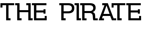 Font : DS-Kolovrat Custom Text : The Pirate Way Test your own text here Click to download or to view this font on a tshirt that can be custom printed in Bali