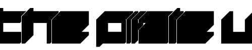 Font : DS-SQR553DL Custom Text : The Pirate Way Test your own text here Click to download or to view this font on a tshirt that can be custom printed in Bali