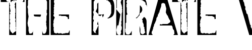 Font : DS-Stamp-Cyr Custom Text : The Pirate Way Test your own text here Click to download or to view this font on a tshirt that can be custom printed in Bali
