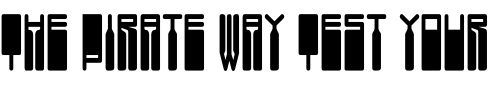 Font : DS-Vanish-Medium Custom Text : The Pirate Way Test your own text here Click to download or to view this font on a tshirt that can be custom printed in Bali