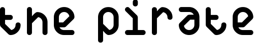 Font : DS-Yakuti65R Custom Text : The Pirate Way Test your own text here Click to download or to view this font on a tshirt that can be custom printed in Bali