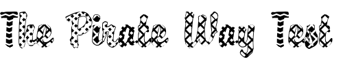 Font : DTC-Brody-M11 Custom Text : The Pirate Way Test your own text here Click to download or to view this font on a tshirt that can be custom printed in Bali