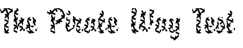 Font : DTC-Brody-M16 Custom Text : The Pirate Way Test your own text here Click to download or to view this font on a tshirt that can be custom printed in Bali