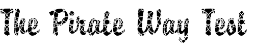 Font : DTC-Brody-M29 Custom Text : The Pirate Way Test your own text here Click to download or to view this font on a tshirt that can be custom printed in Bali