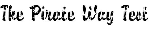 Font : DTC-Brody-M32 Custom Text : The Pirate Way Test your own text here Click to download or to view this font on a tshirt that can be custom printed in Bali