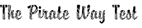 Font : DTC-Brody-M35 Custom Text : The Pirate Way Test your own text here Click to download or to view this font on a tshirt that can be custom printed in Bali