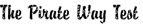 Font : DTC-Brody-M37 Custom Text : The Pirate Way Test your own text here Click to download or to view this font on a tshirt that can be custom printed in Bali