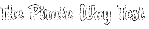 Font : DTC-Brody-M39 Custom Text : The Pirate Way Test your own text here Click to download or to view this font on a tshirt that can be custom printed in Bali
