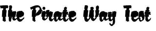 Font : DTC-Brody-M44 Custom Text : The Pirate Way Test your own text here Click to download or to view this font on a tshirt that can be custom printed in Bali