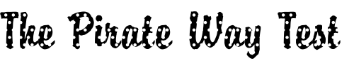 Font : DTCBrodyM15 Custom Text : The Pirate Way Test your own text here Click to download or to view this font on a tshirt that can be custom printed in Bali