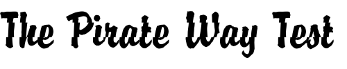 Font : DTCBrodyM43 Custom Text : The Pirate Way Test your own text here Click to download or to view this font on a tshirt that can be custom printed in Bali