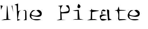Font : DTCDirtyM41 Custom Text : The Pirate Way Test your own text here Click to download or to view this font on a tshirt that can be custom printed in Bali