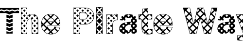 Font : DTCFranklinGotM11 Custom Text : The Pirate Way Test your own text here Click to download or to view this font on a tshirt that can be custom printed in Bali