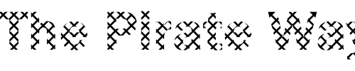 Font : DTCFranklinGotM13 Custom Text : The Pirate Way Test your own text here Click to download or to view this font on a tshirt that can be custom printed in Bali