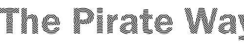 Font : DTCFranklinGotM22 Custom Text : The Pirate Way Test your own text here Click to download or to view this font on a tshirt that can be custom printed in Bali