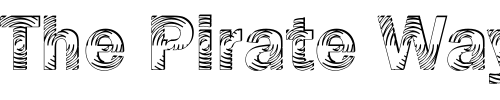 Font : DTCFranklinGotM24 Custom Text : The Pirate Way Test your own text here Click to download or to view this font on a tshirt that can be custom printed in Bali