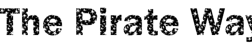 Font : DTCFranklinGotM31 Custom Text : The Pirate Way Test your own text here Click to download or to view this font on a tshirt that can be custom printed in Bali