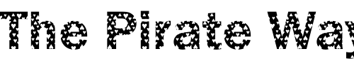 Font : DTCFranklinGotM33 Custom Text : The Pirate Way Test your own text here Click to download or to view this font on a tshirt that can be custom printed in Bali