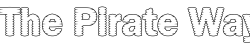 Font : DTCFranklinGotM39 Custom Text : The Pirate Way Test your own text here Click to download or to view this font on a tshirt that can be custom printed in Bali