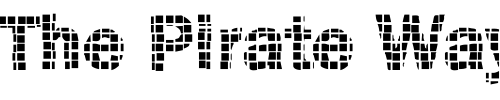 Font : DTCFunkyM11 Custom Text : The Pirate Way Test your own text here Click to download or to view this font on a tshirt that can be custom printed in Bali