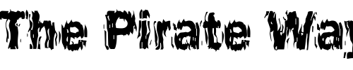 Font : DTCFunkyM20 Custom Text : The Pirate Way Test your own text here Click to download or to view this font on a tshirt that can be custom printed in Bali
