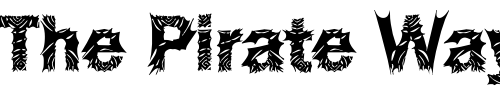 Font : DTCFunkyM36 Custom Text : The Pirate Way Test your own text here Click to download or to view this font on a tshirt that can be custom printed in Bali