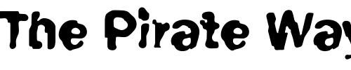 Font : DTCFunkyM39 Custom Text : The Pirate Way Test your own text here Click to download or to view this font on a tshirt that can be custom printed in Bali