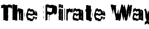 Font : DTCFunkyM46 Custom Text : The Pirate Way Test your own text here Click to download or to view this font on a tshirt that can be custom printed in Bali