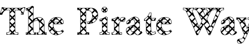 Font : DTCGaramondM10 Custom Text : The Pirate Way Test your own text here Click to download or to view this font on a tshirt that can be custom printed in Bali