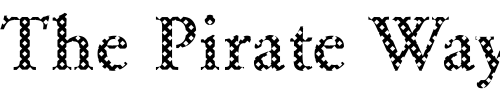 Font : DTCGaramondM12 Custom Text : The Pirate Way Test your own text here Click to download or to view this font on a tshirt that can be custom printed in Bali