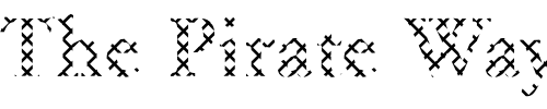 Font : DTCGaramondM13 Custom Text : The Pirate Way Test your own text here Click to download or to view this font on a tshirt that can be custom printed in Bali