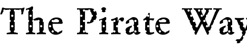 Font : DTCGaramondM15 Custom Text : The Pirate Way Test your own text here Click to download or to view this font on a tshirt that can be custom printed in Bali
