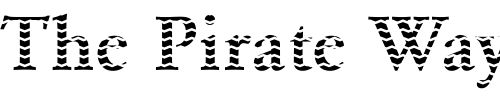 Font : DTCGaramondM17 Custom Text : The Pirate Way Test your own text here Click to download or to view this font on a tshirt that can be custom printed in Bali
