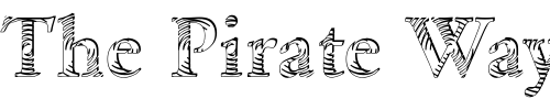 Font : DTCGaramondM24 Custom Text : The Pirate Way Test your own text here Click to download or to view this font on a tshirt that can be custom printed in Bali