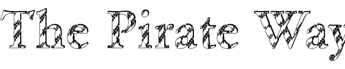 Font : DTCGaramondM28 Custom Text : The Pirate Way Test your own text here Click to download or to view this font on a tshirt that can be custom printed in Bali