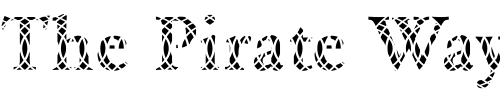 Font : DTCGaramondM36 Custom Text : The Pirate Way Test your own text here Click to download or to view this font on a tshirt that can be custom printed in Bali