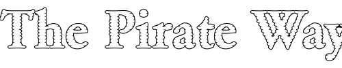 Font : DTCGaramondM39 Custom Text : The Pirate Way Test your own text here Click to download or to view this font on a tshirt that can be custom printed in Bali