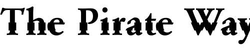 Font : DTCGaramondM44 Custom Text : The Pirate Way Test your own text here Click to download or to view this font on a tshirt that can be custom printed in Bali